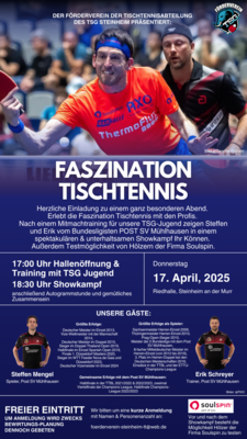 Die Steinheimer/innen mit dem Mühlhausener Steffen Mengel (Dt. Einzel-Vizemeister 2024) (Bild vergrößern)