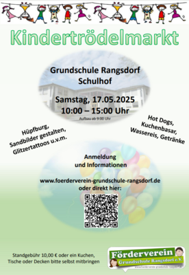 Veranstaltung: Trödelmarkt der Grundschule Rangsdorf Sa 17. 05. 2025