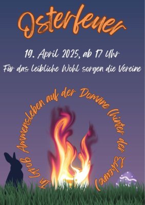 Veranstaltung: Osterfeuer Sa 19. 04. 2025