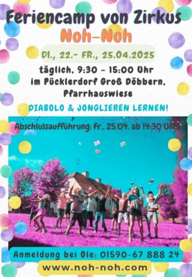 Feriencamp von Zirkus Noh-Noh