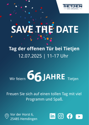Save the Date 66 Jahre Tietjen (Bild vergrößern)