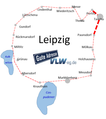Veranstaltung: Auf dem Roten Weg - Von Lpz. Mockau über Taucha zur Riesaer Straße Sa 10. 05. 2025