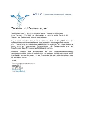 Arbeitsgruppe für Umwelttoxikologie