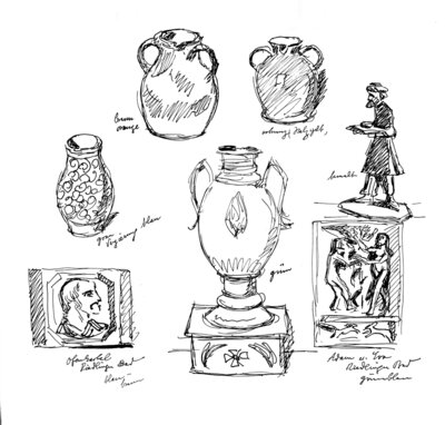 Skizze von Hermann Daur_Bestand:Heimat-und Keramikmuseum Kandern (Bild vergrößern)