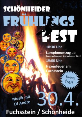 Veranstaltung: Einladung zum Schönheider Frühlingsfest Mi 30. 04. 2025