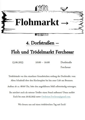 Flyer Flohmarkt 15.06.25 (Bild vergrößern)