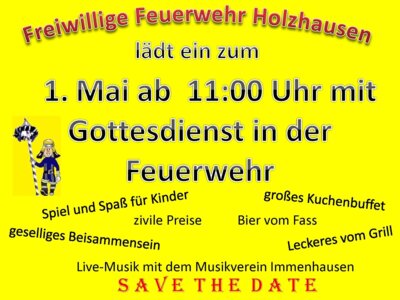 Veranstaltung: Freiwillige Feuerwehr Holzhausen: Maifeier Do 01. 05. 2025