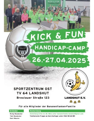 Plakat Kick & Fun Handicap-Camp