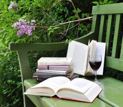 Im Garten vorgelesen, Foto: Kerstin Reimann