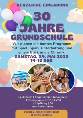 Veranstaltung: 30 Jahre Grundschule Thum Sa 24. 05. 2025