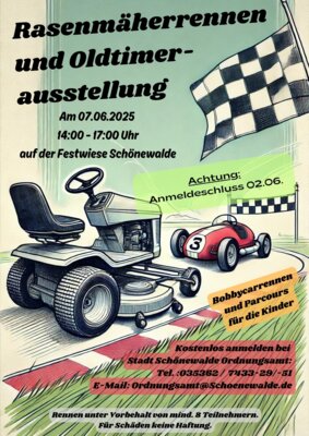 Veranstaltung: Rasenmäherrennen am 08.06.2025!!!! Sa 07. 06. 2025
