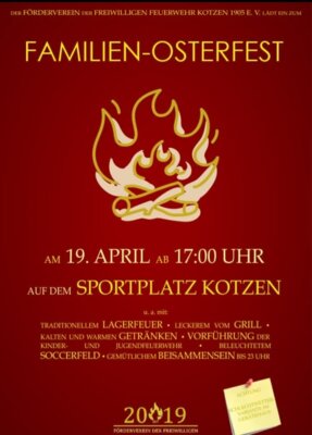 Flyer Osterfeuer Kotzen (Bild vergrößern)