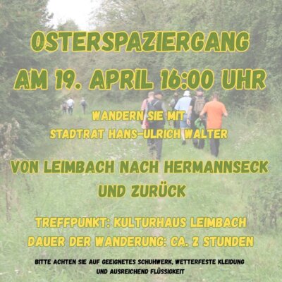 Plakat Osterspaziergang
