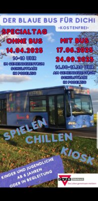 Veranstaltung: Der Blaue Bus der CVJM Oderbruch in Podelzig Mi 24. 09. 2025
