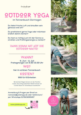 Veranstaltung: Outdoor-Yoga im Tannenbusch Fr 06. 06. 2025
