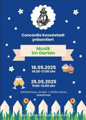 Musik im Garten bei Kaffee und Kuchen