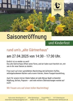 Flyer Saisoneröffnung 27.04.25 (Bild vergrößern)