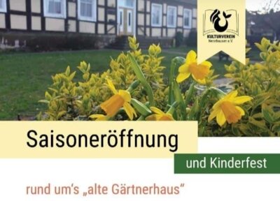Saisoneröffnung mit Kinderfest am und im "alten Gärtnerhaus" in Nennhausen