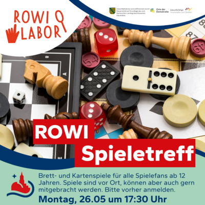 Veranstaltung: Spieletreff Mo 26. 05. 2025