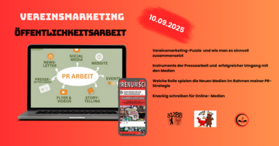 Online-Schulung Vereinsmarketing/Öffentlichkeitsarbeit