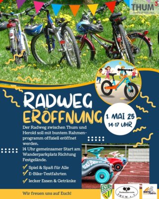 Veranstaltung: Radweg Eröffnung Do 01. 05. 2025