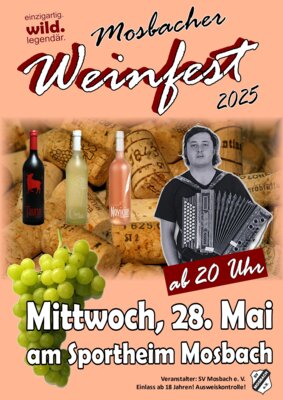 Weinfest Plakat 2025