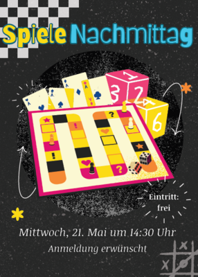 Veranstaltung: Spielenachmittag in der Bibliothek - Bingo Mi 21. 05. 2025