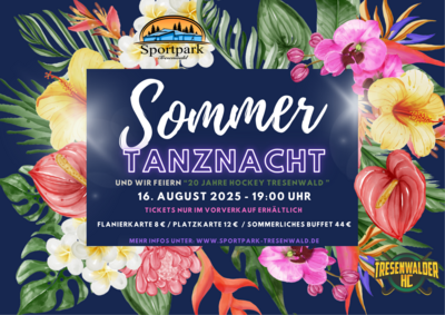Veranstaltung: Sommertanznacht Sa 16.​08.​2025