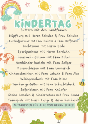 Veranstaltung: Schulfeier zum Kindertag Fr 06. 06. 2025
