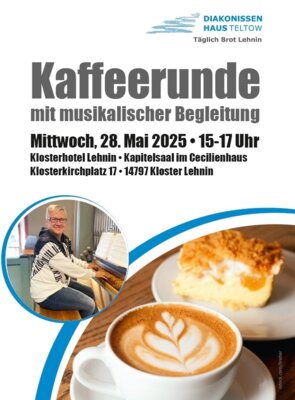 Veranstaltung: Kaffeerunde mit musikalischer Begleitung Mi 28. 05. 2025