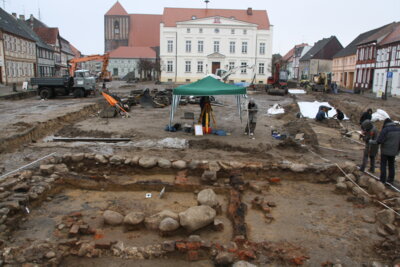 Ausgrabung Markt Wusterhausen/Dosse 2009, Foto: ABD Dressler