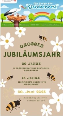 Großes Jubiläumsjahr DRK Kneipp Kita 