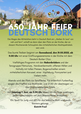 650-Jahr-Feier Deutsch Bork