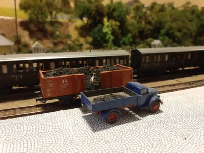 Modell des Museumsbahnhofs
