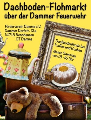 Flyer - Dachbodenflohmarkt Damme (Bild vergrößern)