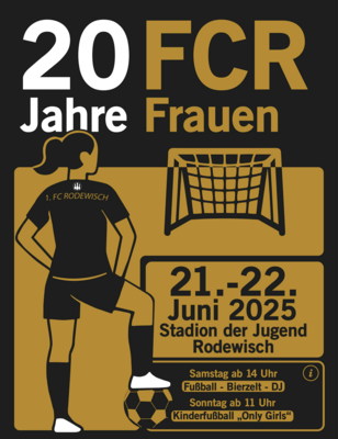 Veranstaltung: 20 Jahre Frauenfußball in Rodewisch! Sa 21. 06. 2025