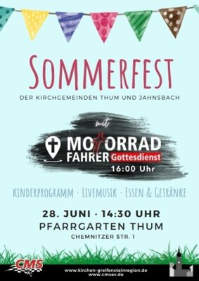 Veranstaltung: Sommerfest der Kirchgemeinden Thum und Jahnsbach 28. Jun  -  28. Aug 2025