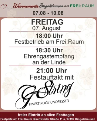Freitag 07. August 2026