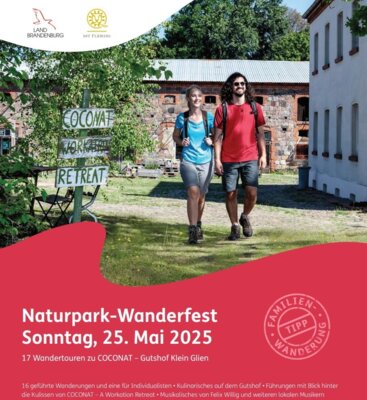 Auf in den Hohen Fläming zum 18. Naturpark-Wanderfest auf dem Gutshof Klein Glien