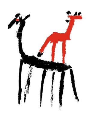 Giraffe, Logo der Ermutigung, von Steffen Paschke