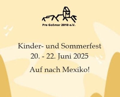 Veranstaltung: Kinder- und Sommerfest 20.  -  22. Jun 2025