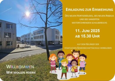Veranstaltung: Einweihungsveranstaltung Staatliche Gemeinschaftsschule Herbsleben Mi 11. 06. 2025
