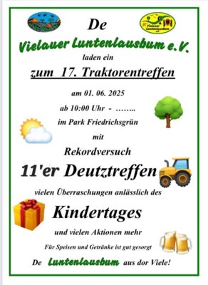 Flyer 17. Traktorentreffen  (Bild vergrößern)