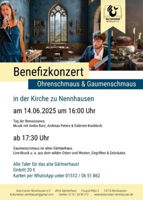 Flyer Benefizkonzert (Bild vergrößern)