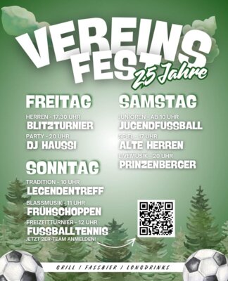 Veranstaltung: 25 Jahre Vereinsfest 27.  -  29. Jun 2025