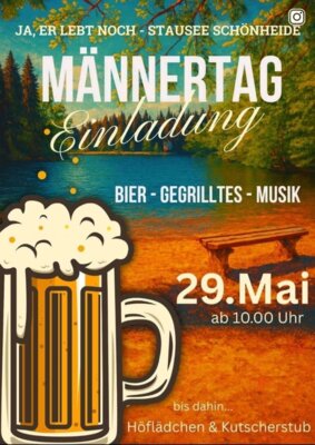 Veranstaltung: Männertag am Stausee Do 29. 05. 2025