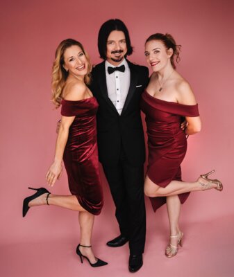 Von links: Stefanie Hertel, Lanny Lanner und Johanna Mross. Foto von Kevin Lauderlein