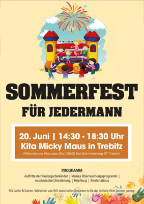 Sommerfest für jedermann - Kita Micky Maus in Trebitz
