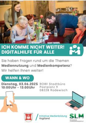 Veranstaltung: Mediensprechstunden Di 03. 06. 2025