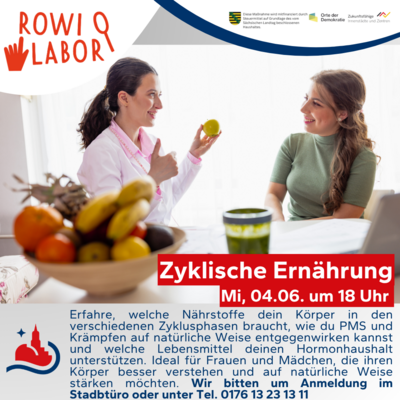 Veranstaltung: Zykluswissen für mehr Wohlbefinden Mi 04. 06. 2025